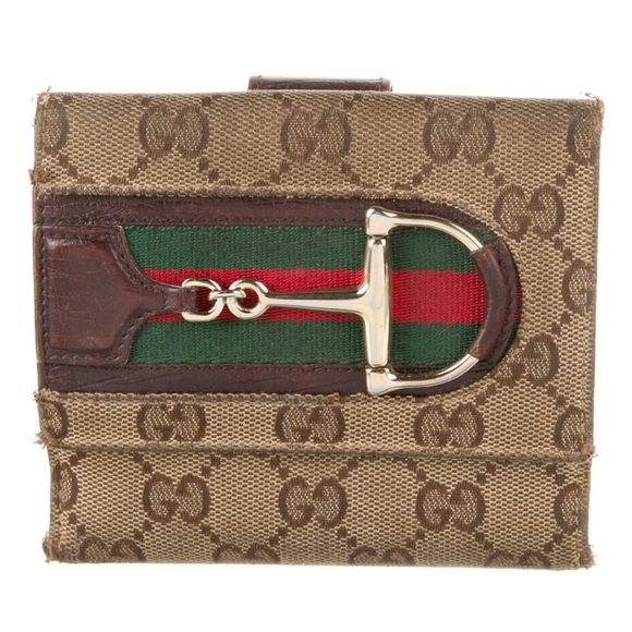 VINTAGE GUCCI GG Horsebit Wallet!!! SALE TODAY ONLY WITH FREE SHIPPING. - Picture 1 of 5